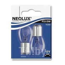 Комплект ламп накаливания блистер 2шт P21/5W 12V 21/5W BAY15d Standart (стандартные характеристики) NEOLUX N380-02B