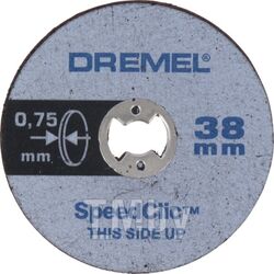 Круг отрезной 38 мм по металлу DREMEL SPEED CLIC SC409 (5 шт)