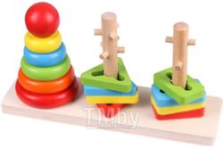 Развивающая игрушка Darvish Сортер. Геометрические фигурки / DV-T-1608 (дерево)