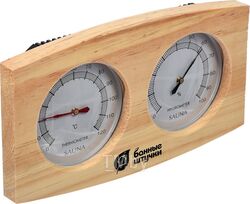 Термометр с гигрометром Банная станция 24,5х13,5х3 см для бани и сауны, "Банные штучки" (БАННЫЕ ШТУЧКИ)