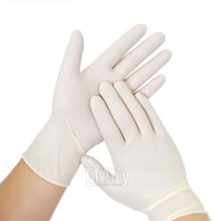 Перчатки одноразовые Wally Plastic (XS, 100шт, белый)