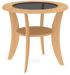 Журнальный столик Кортекс-мебель Лотос-2 (ольха)