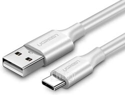 Кабель UGREEN USB-A 2.0 to USB-C Cable Nickel Plating Aluminum Braid 0.25m US288 (White) (60129)