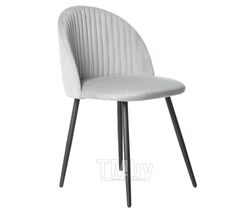 Кухонный стул (кресло) Mara Феликс классик ( Kingstyle 123 F U ), велюр Seven 324 (светло-серый), опора Юта (черный)