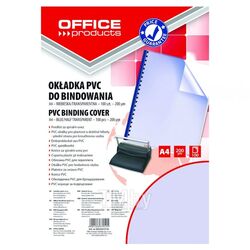 Обложка (перф.) пласт. прозр.0,2 мм синяя (100шт.) Office Products 20222015-01