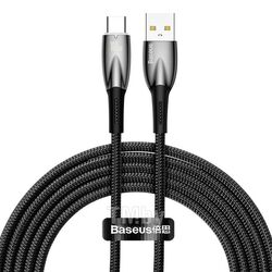 Кабель Baseus CADH000501 Glimmer Series Fast Charging Data Cable USB to Type-C 100W 2m Black