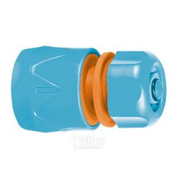 Соединитель быстросъемный, с аквастопом, для шланга пластиковый, 3/4" Remocolor 64-2-019