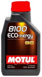 Моторное масло синтетическое MOTUL 0W30 (1L) 8100 ECO-NERGY ACEA A5 B5, АPI SL CF,Рекомендации:VOLVO, HONDA 102793
