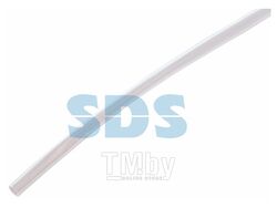 Термоусадочная трубка 6,0 / 3,0 мм, прозрачная (горючая) (упак. 50 шт. по 1 м) REXANT