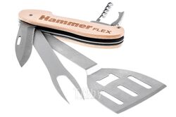 Мультитул для гриля Hammer Flex 310-310, нержавеющая сталь, разборный, 5 приборов 530195