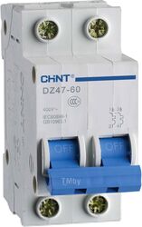 Выключатель автоматический Chint DZ47-60 2P 6A 4.5kA B / 188103