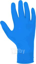 Перчатки нитриловые Light, р-р 8/M, синие, уп.100 шт, Jeta Safety (перчатки хозяйственные, химическике, отлично тянутся)