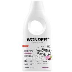 Экогель для стирки WONDERLAB для белого белья (лотос и вишня) 1.4 л