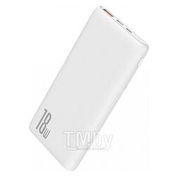 Портативный аккумулятор Baseus Bipow Quick Charge пауэрбанк PD+QC 10000мАч 18W белый PPDML-02