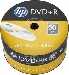 Оптический диск DVD+R 4.7Gb 16x HP в пленке 50 шт. 69305