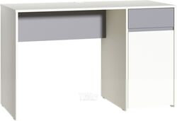 Письменный стол Mobi Торонто 12.149 (белый PE шагрень/стальной серый 1700 PE)