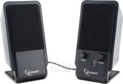 Колонки USB 2.0 6Вт цвет черный, рег. громкости, разъём для наушников Gembird SPK-510