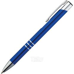 Ручка шарик/автомат "Ascot CP" 0,7 мм, метал., синий/серебристый, стерж. синий Easy Gifts 333904k