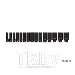 Набор головок ударных 1/2" 10-32мм L78мм СrMo (15шт) Yato YT-1055