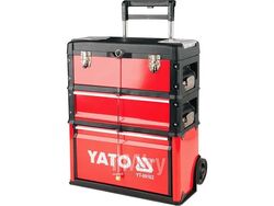 Ящик для инструмента металлический на колесах 52X32X72см Yato YT-09102