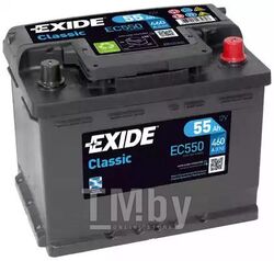 Аккумулятор Standart 55Ah 460A (R+) 242x175x190 mm EXIDE EC550