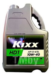 Моторное масло синтетическое KIXX HD1 10W40 5L API: CI-4 SL Fully Synthetic П банка L2061350E1