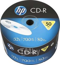 Оптический диск CD-R 700Mb HP 52x в пленке 50 шт. 69300