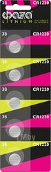 Батарейка CR1220 3V lithium 5 шт (блистер) ФАZА (Литиевые)