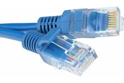 Патч-корд CCA light UTP Гарнизон PC-UTP-5e-1-B кат.5e, 1м, литой, многожильный (синий)