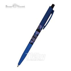 Ручка шариковая автоматическая "HappyClick. Военный паттерн. Корабли", 0,5мм, синяя Bruno Visconti 20-0241/36