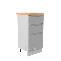 Шкаф-стол кухонный ДСВ Тренто СЯ 400 (серый/серый)