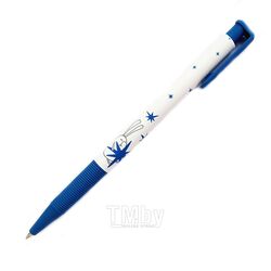 Ручка шарик/автомат "Bunny" 0,7 мм, пласт., матов., синий, стерж. синий Be Smart BSBP003-04-case