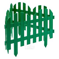 Забор декоративный "Романтика", 28 х 300 см, зеленый, PALISAD 65022