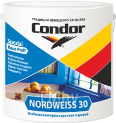 Краска CONDOR Nordweiss 30 (3кг, белый)