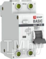 Дифференциальный автомат EKF Basic АД-12 1P+N 32А 30мА АС C / DA12-32-30-bas
