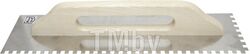 Гладилка швейцарская зубчатая LIDER 8х8мм, 13х48см, нержав.сталь, деревян. ручка E079528
