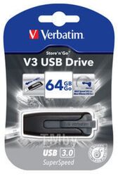 Usb flash накопитель Verbatim V3 Store N Go 64Gb Black/Grey (49174)