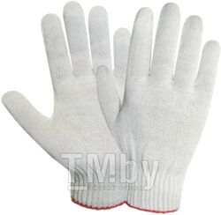 Перчатки х/б трикотажные, 10класс,белые, (мин. риски) (34гр)