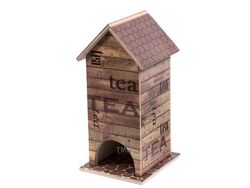 Шкатулка для чая деревянная 9,5*11*21,5 см (арт. BB101672, код 194070)