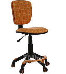 Кресло детское Бюрократ CH-204-F оранжевый жираф крестов. пластик подст.для ног