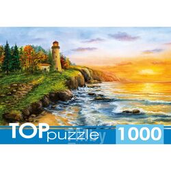 Пазлы 1000 элементов Маяк на морском берегу TOPpuzzle ШТТП1000-9858