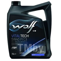 Моторное масло (PN 8303012) VitalTech 5W-40 PI C3 5 л Wolf 21116/5
