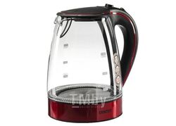 Чайник Centek CT-1009 BLR (красный/черный) стекло