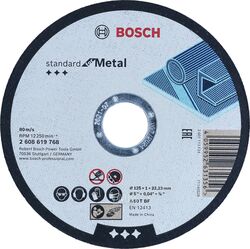 Круг отрезной 125х1,0х22,23 мм Standard for Metal BOSCH 2.608.619.768