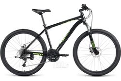 Велосипед Forward Katana 27.5 D 2023 / IB3F7Q164XBKBGN (черный/ярко-зеленый)