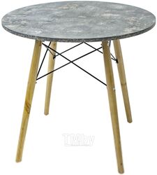 Обеденный стол Mio Tesoro д80 (синхро мдф, бетон)
