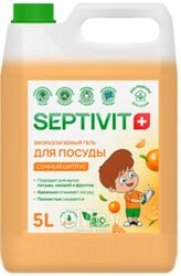 Средство для мытья посуды Septivit Сочный Цитрус (5л)