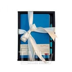 Набор подарочный "MEGAPOLIS FLEX" ежедн-к недат. А5 140*210 мм, 272 стр, синий+ шар.ручка Bruno Visconti 3-531/07-2