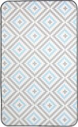 Коврик для ванной Вилина Ромбы 7068-22003 (50x85, серый/голубой)