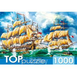 Пазлы 1000 элементов Битва кораблей TOPpuzzle ХТП1000-2175
